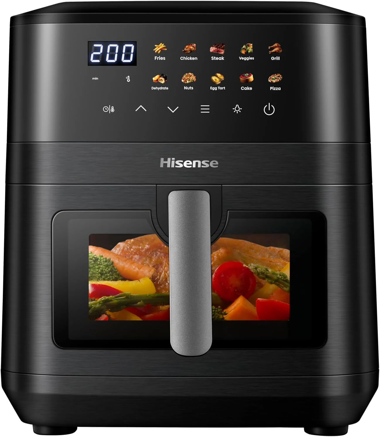 Air fryer Hisense 8litres fenêtre visible noir H08AFBK1S4