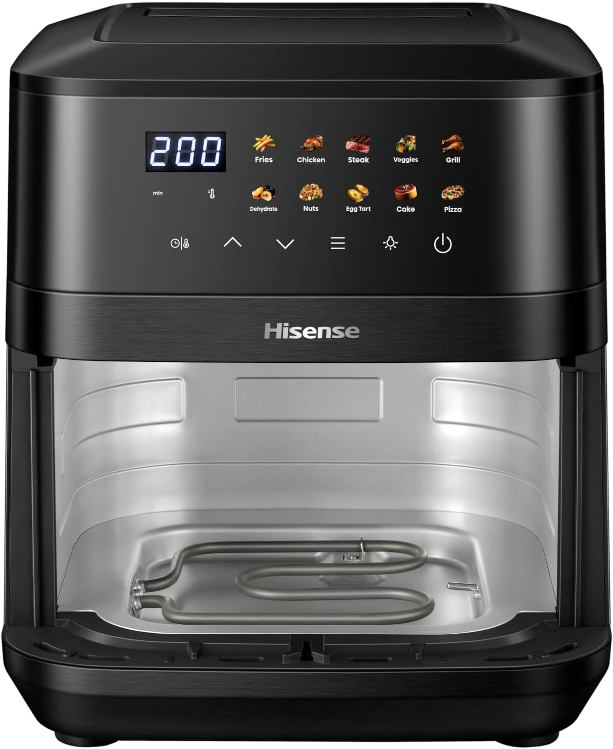 Air fryer Hisense 8litres fenêtre visible noir H08AFBK1S4