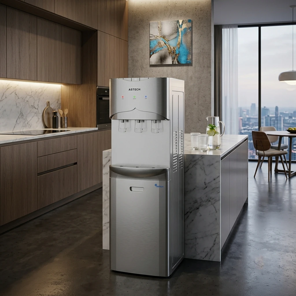 Fontaine Astech avec frigo gris FNT28CIINT