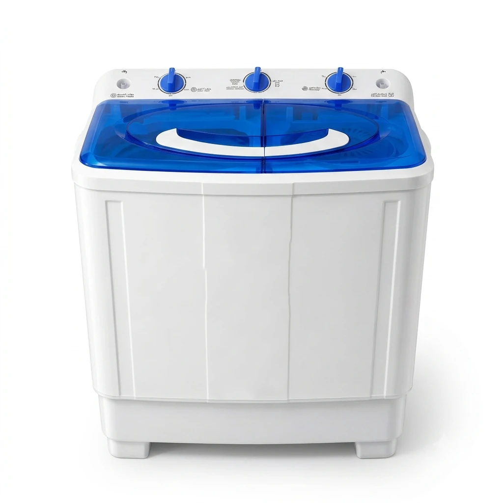 Machine à laver siltal 7kg semi automatique bleu blanc SWT7000