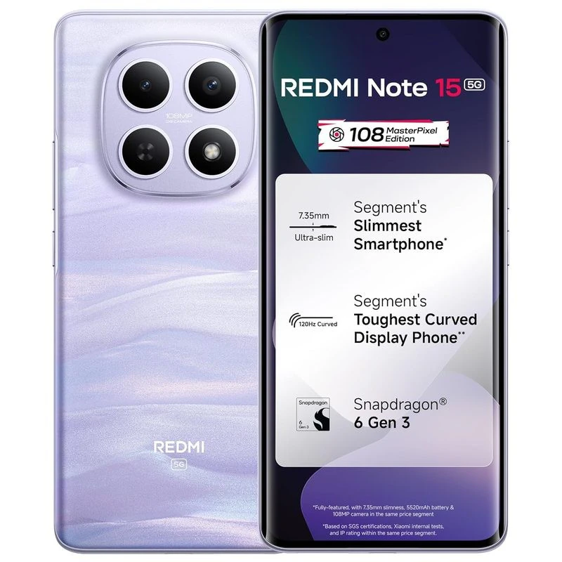 Téléphone Redmi note 15 128Go RAM6