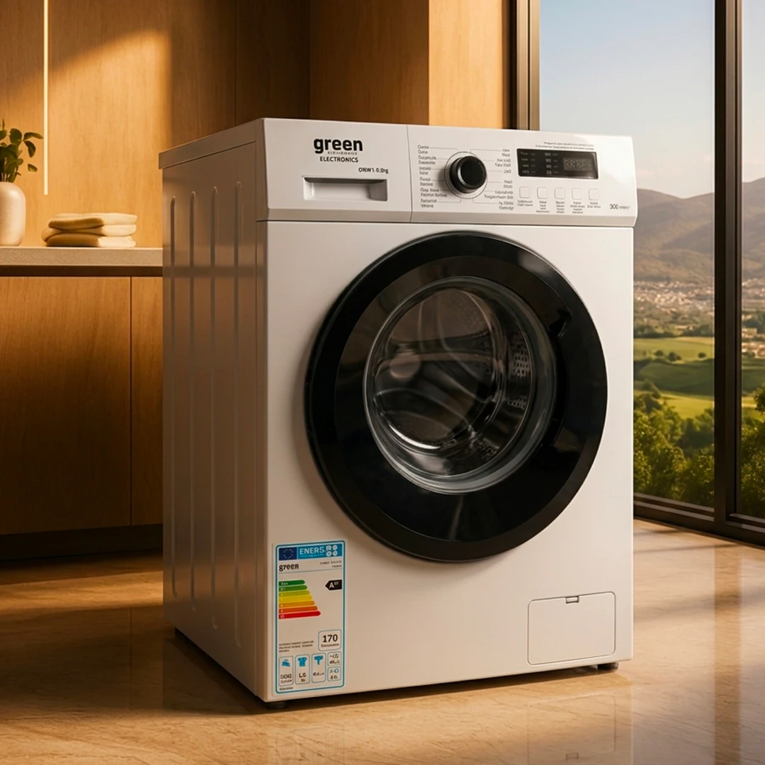 Machine à laver green 6kg front load inverter blanc GNML6