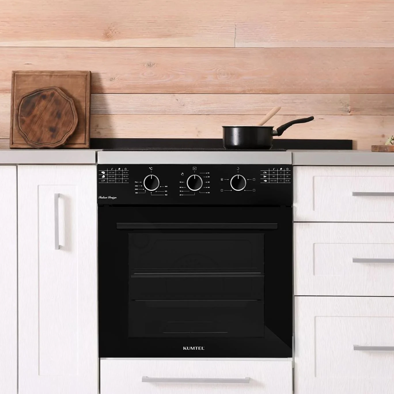 FOUR ENCASTRABLE KUMTEL 60X60 ELECTRIQUE NOIR B66-SF2 AOA (AT)