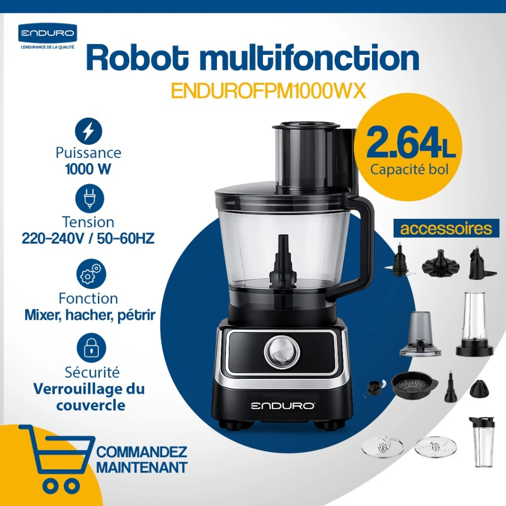 Robot de cuisine Enduro multifonction 1000W FPM1000WX