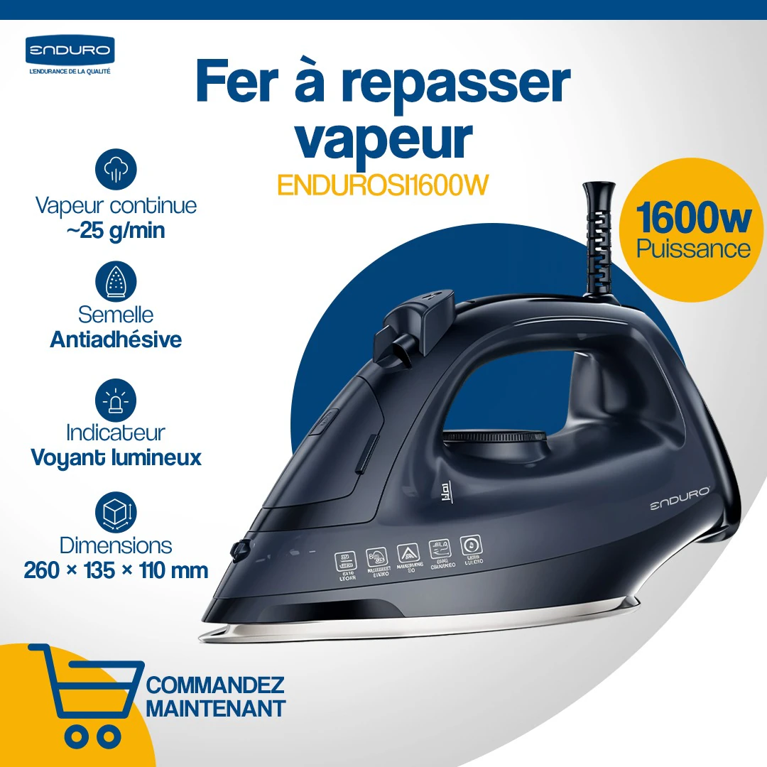FER A REPASSER ENDURO 1800W BLEU SI1600W