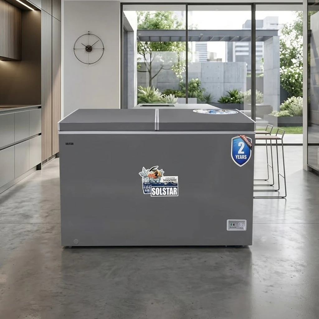 CONGELATEUR SOLSTAR HORIZONTAL 600LITRES GRIS CF579ECDGSLVSS