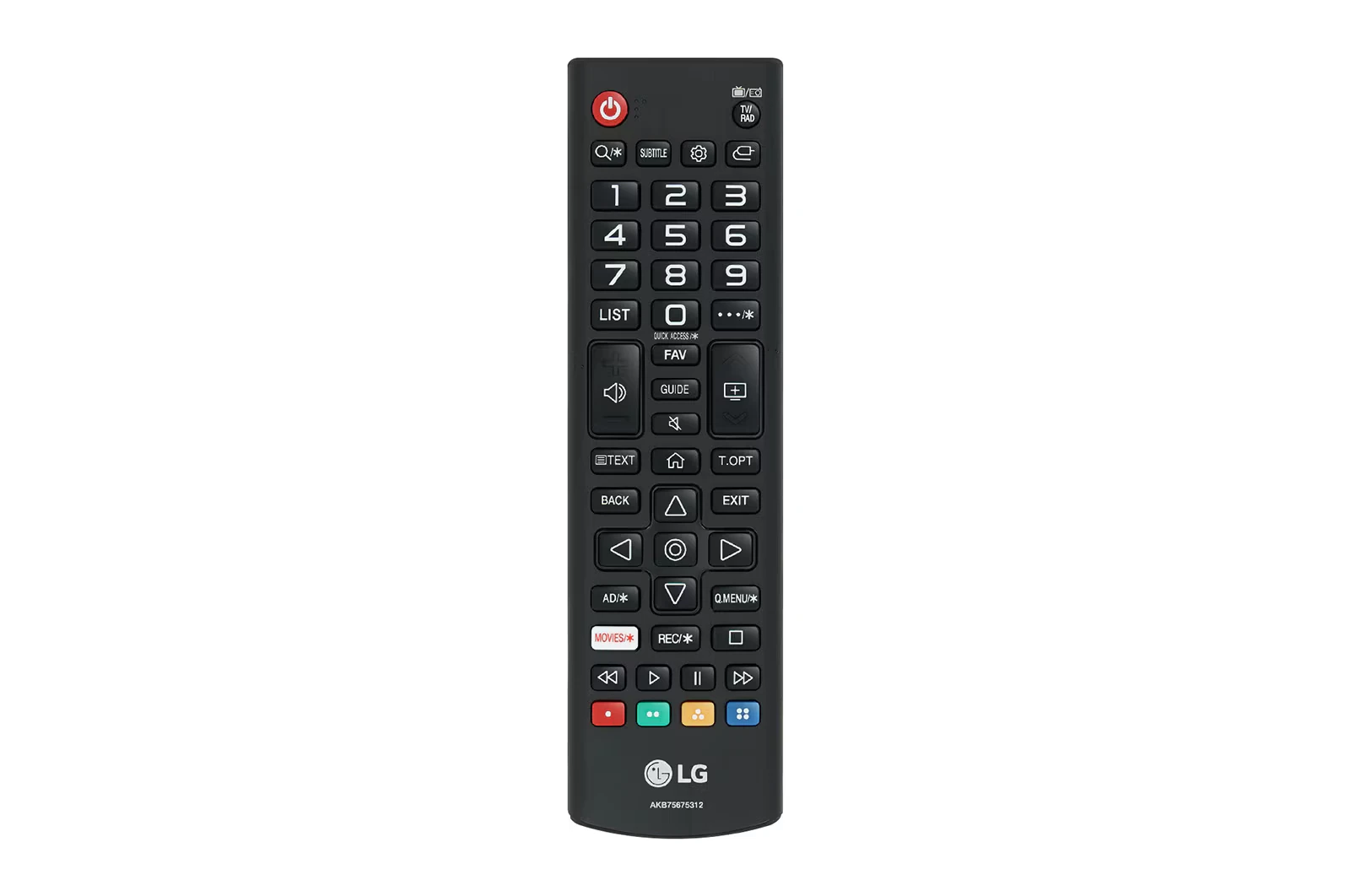 Télécommande téléviseur LG AKB75675312