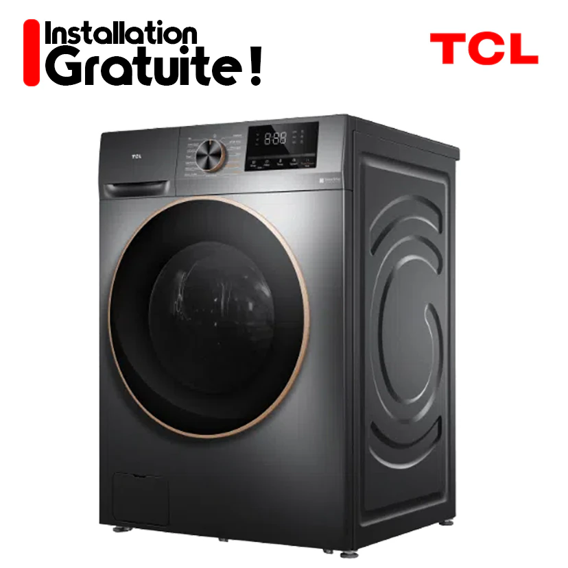 Machine à laver TCL 11KG/7KG séchage inverter front load gris C2110WDG + installation gratuite