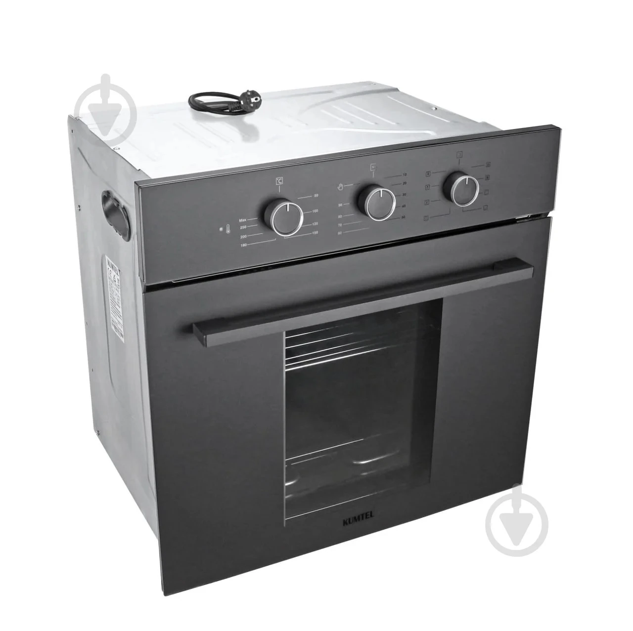 Four encastrable Kumtel 60X60 électrique magic glass inox B66SF3(MT)