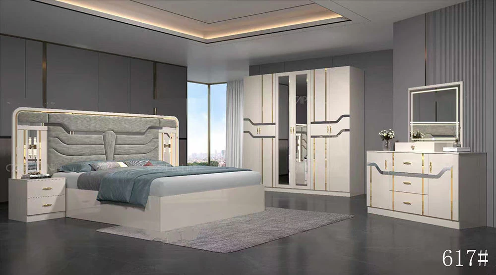 Chambre à coucher 6battants 5pièces beige MC617