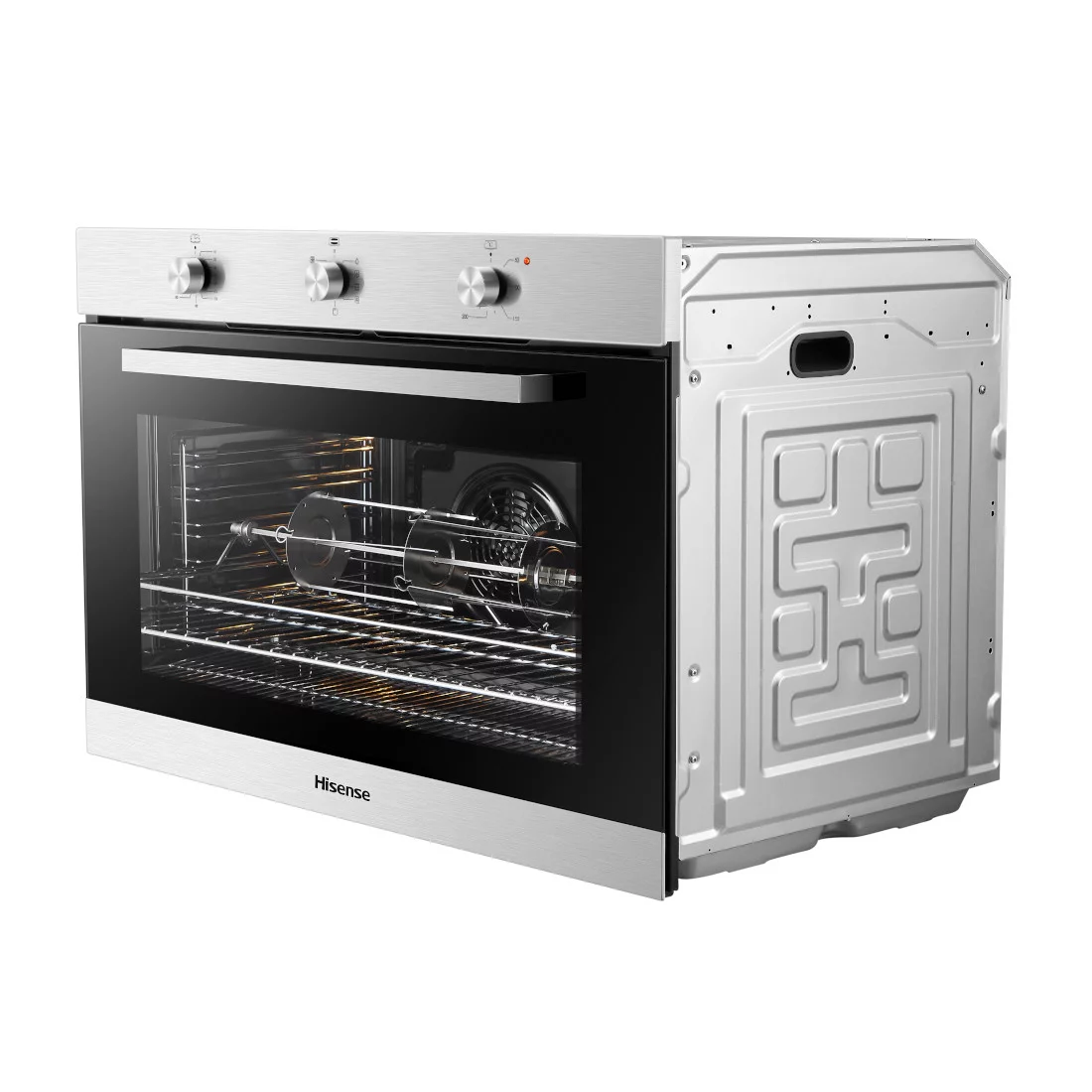 Four encastrable Hisense 90X60 électrique noir gris HEO901SS03