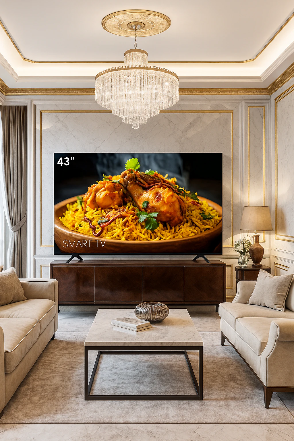 Téléviseur Amaz 43 » Smart + 2 télécommandes + voice controle AM43FT1002SV