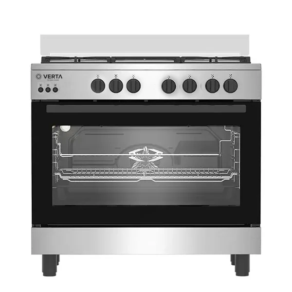 Cuisinière Verta 5feux 90X60 à gaz gris 95NAGCFM