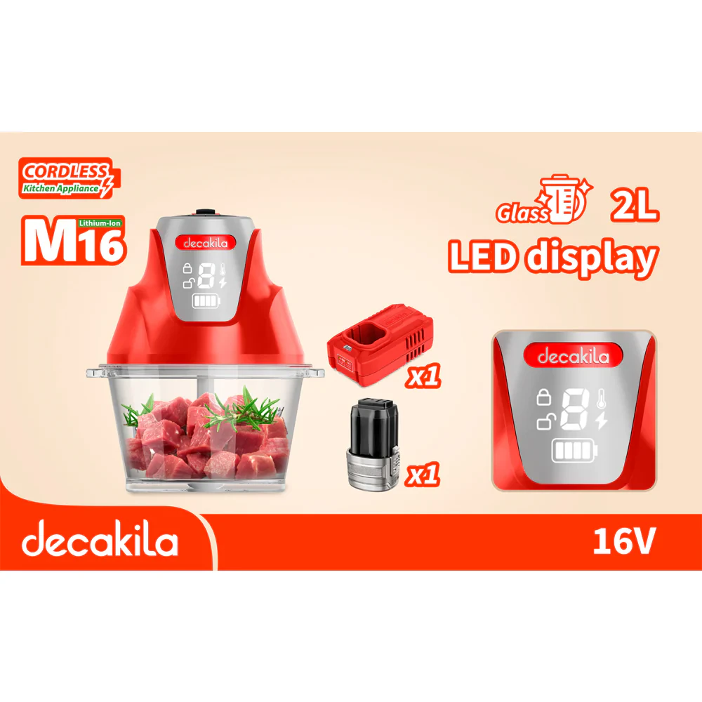 Hachoire à viande Decakila sans fil KEMG029B