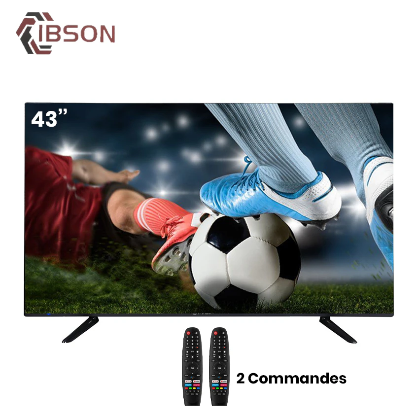 Téléviseur Ibson 43 » Smart Android + 2 télécommandes IB0043FU1S/IB0043F25S