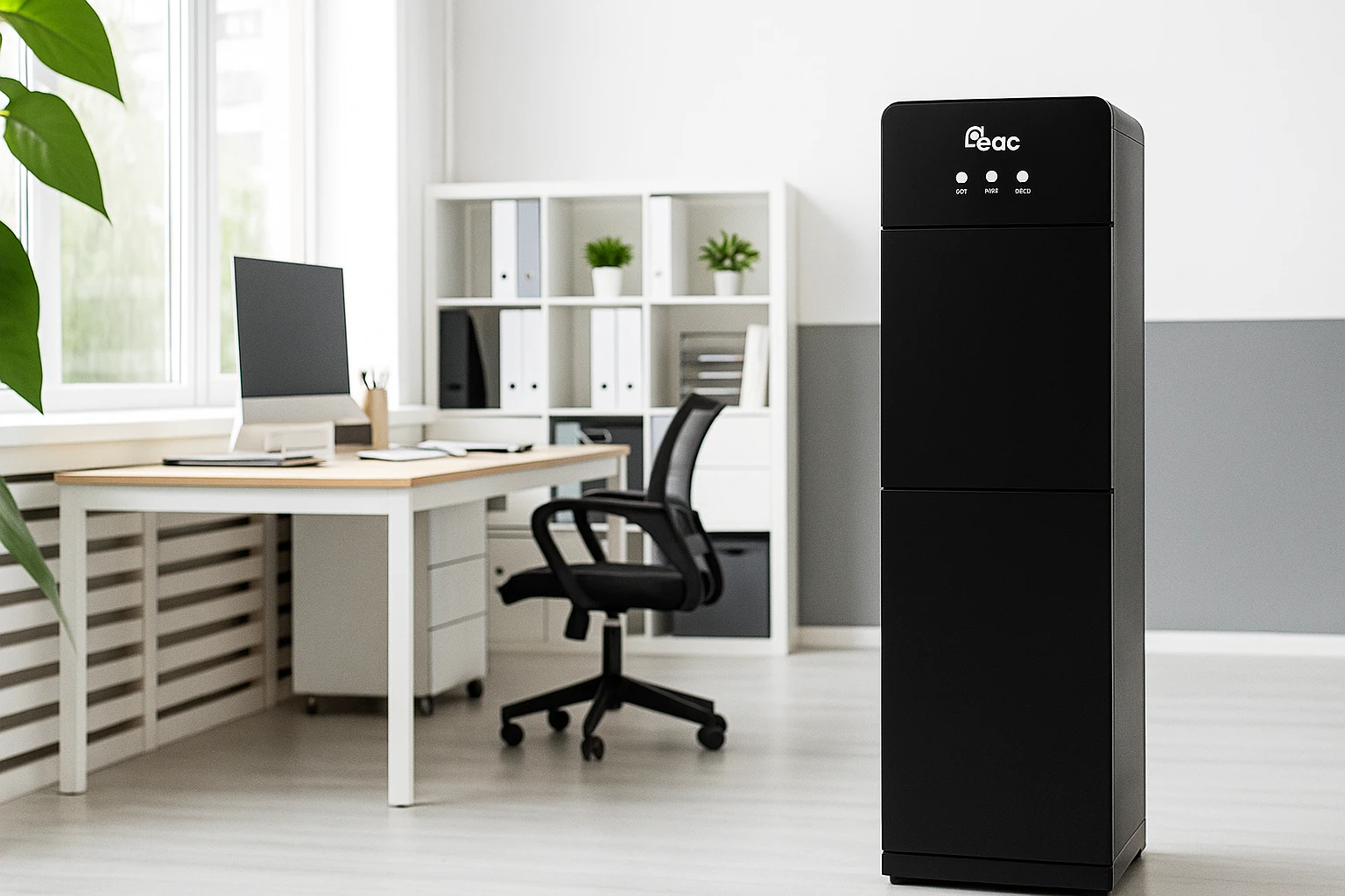 Fontaine CAC avec frigo noir CA822017