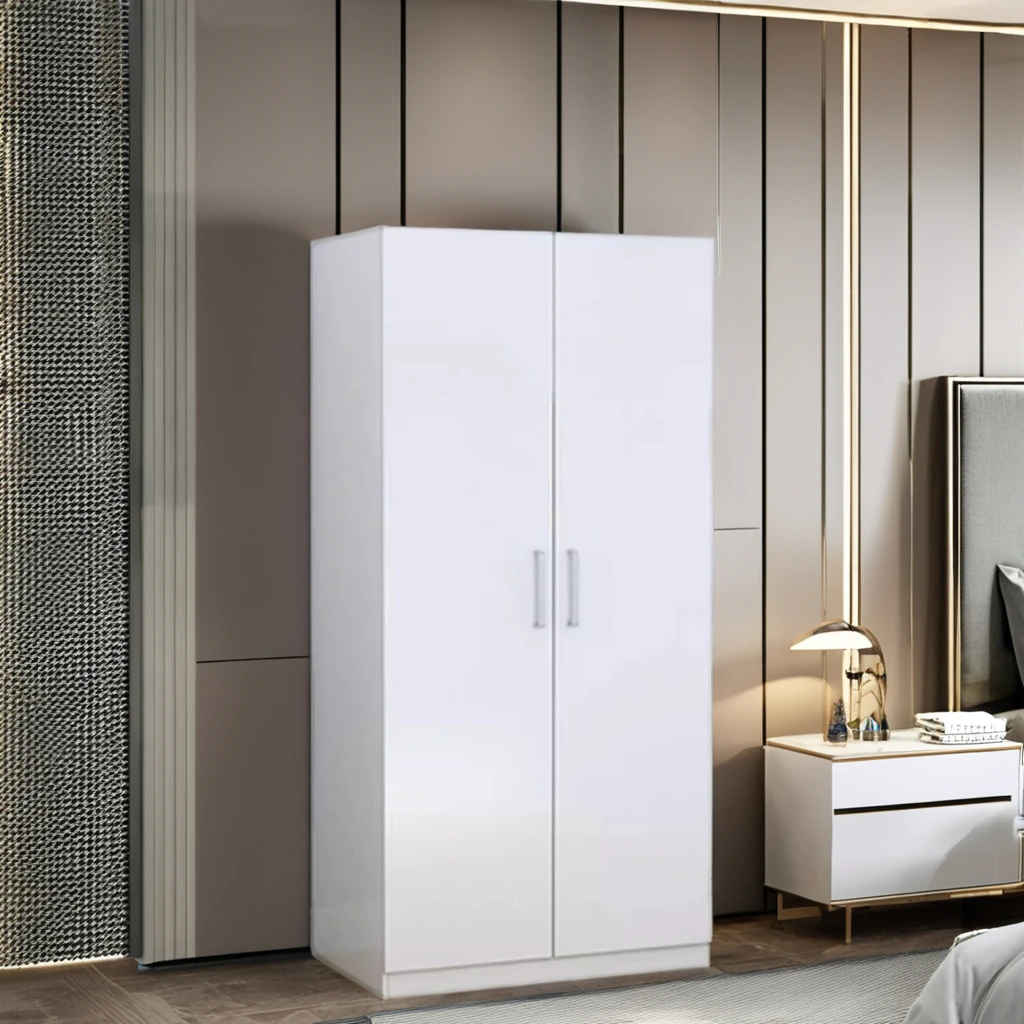 Armoire 2battants 950X450X750 cm blanc ARB002 (MFC13)