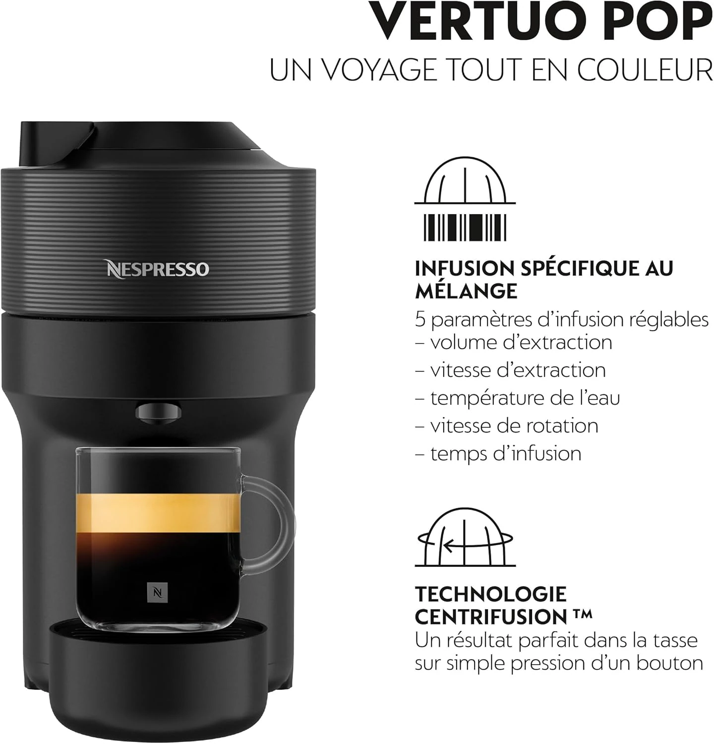 Machine à café Nespresso delonghi vertuo noir ENV90B