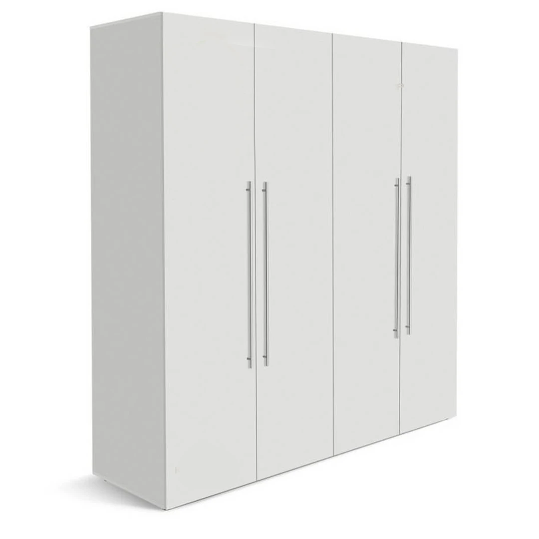 Armoire 4battants 170X45X175 cm blanc ARB004