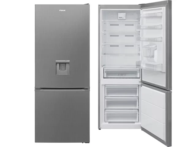 REFRIGERATEUR FINIX COMBINE 3TIROIRS 468LITRES + DIST D'EAU GRIS 383WDPIX