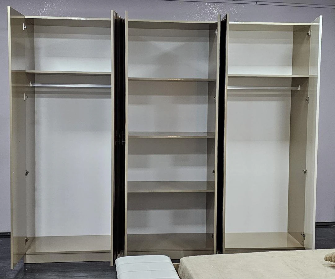 Chambre à coucher 6battants 6pièces beige lora 4746