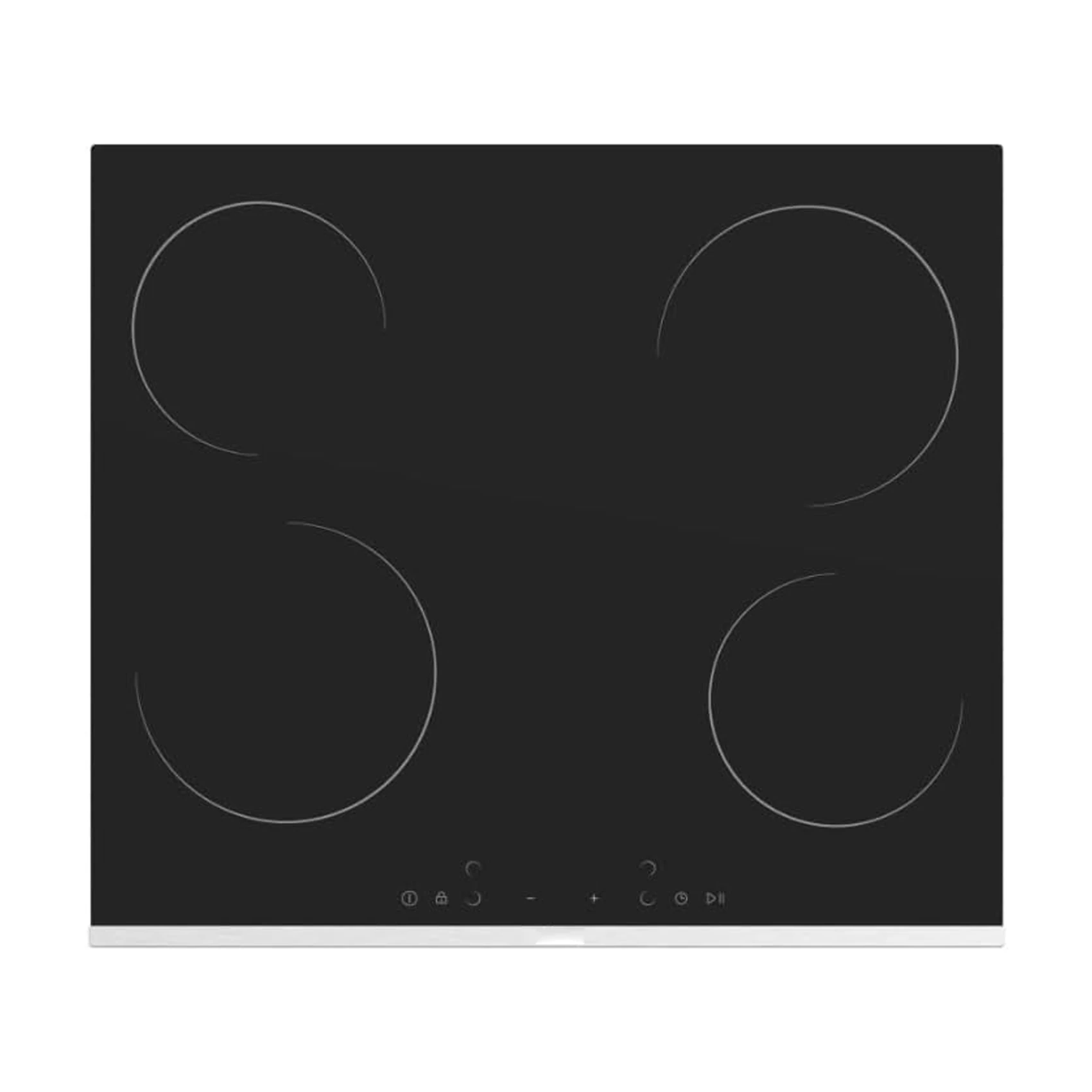 Plaque encastrable Verta 4feux 60X60 électrique noir vitrocaramique MS263