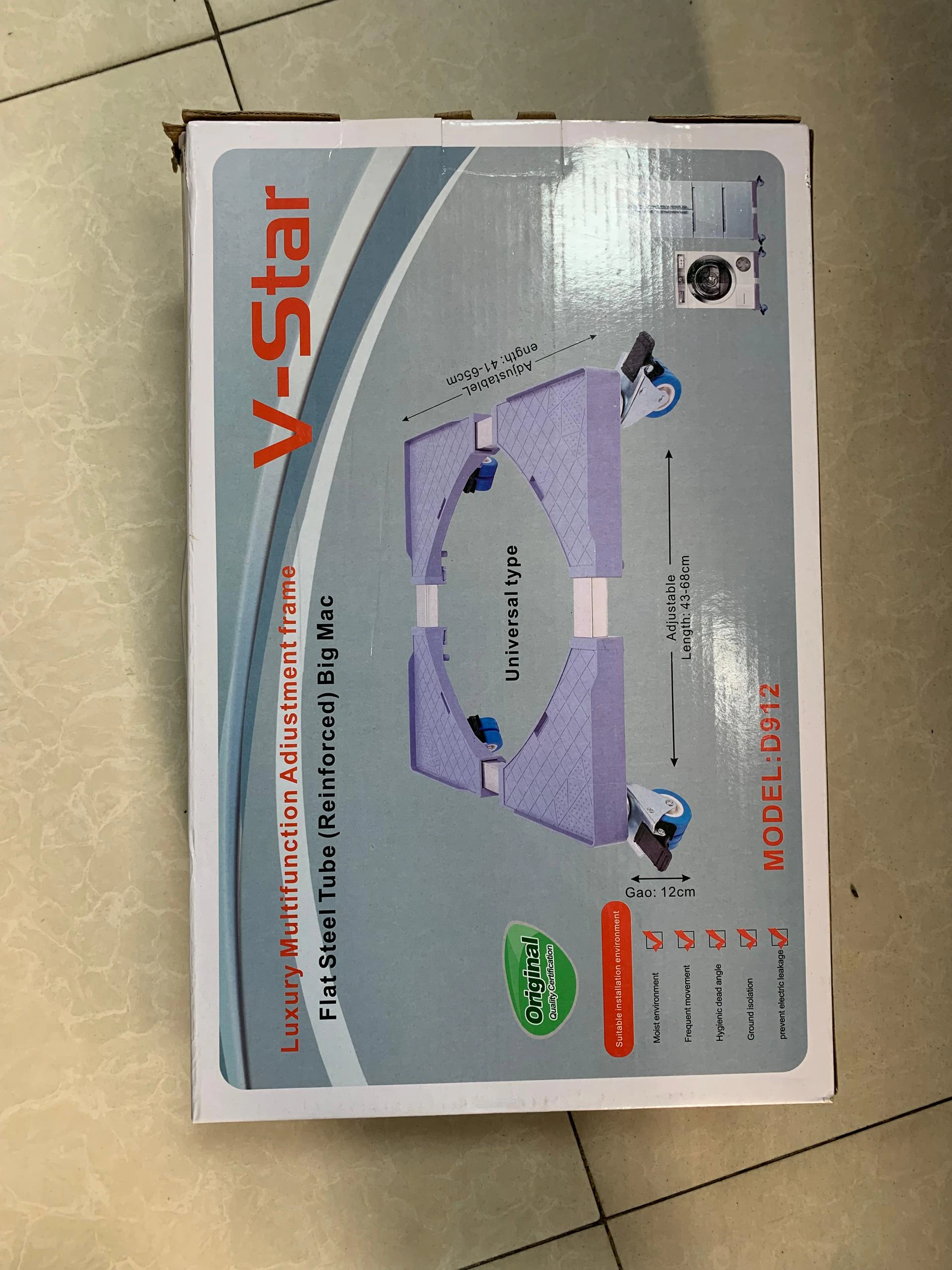 Support réfrigérateur avec roue D912
