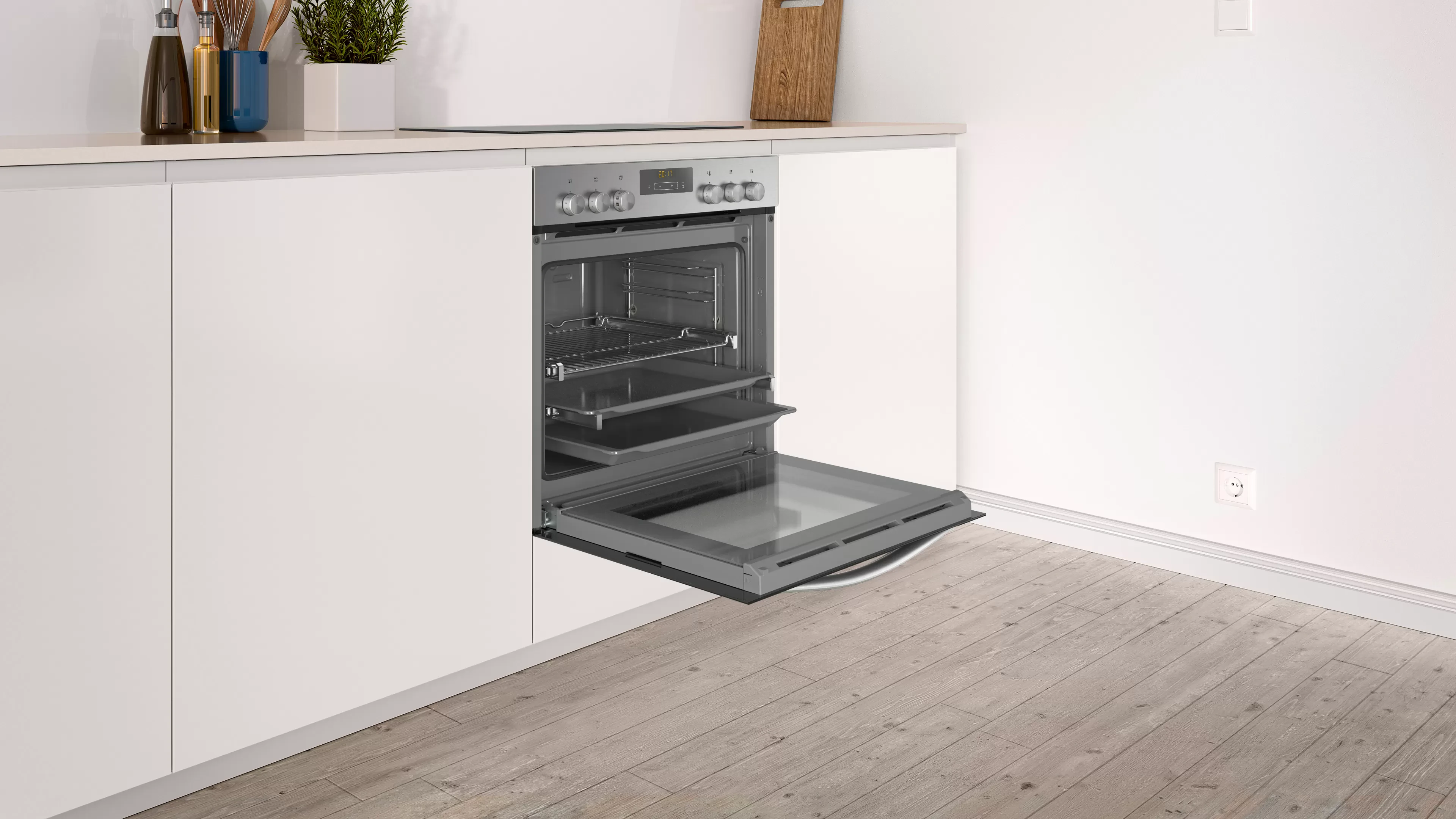 Four constructa encastrable 60X60 électrique gris CH7M61752