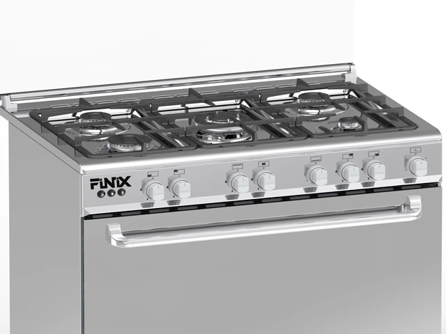 Cuisinière Finix 5feux 90X60 inox G95NDM (62V12T2G1X)
