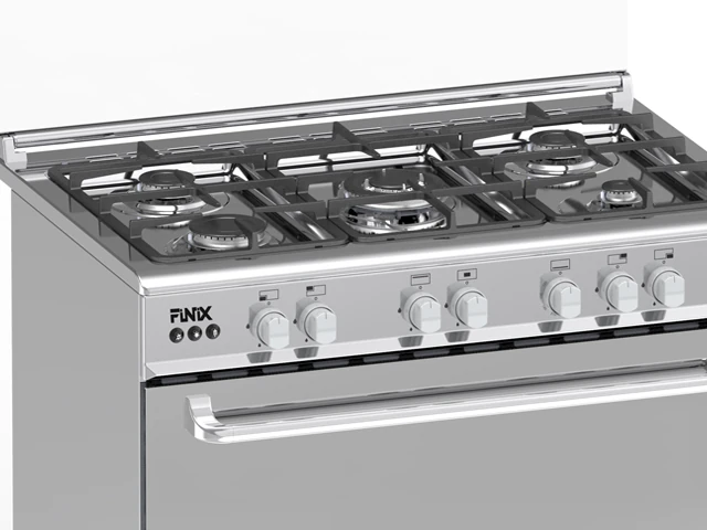 Cuisinière Finix 5feux 90X60 inox G95NDM (62V12T2G1X)