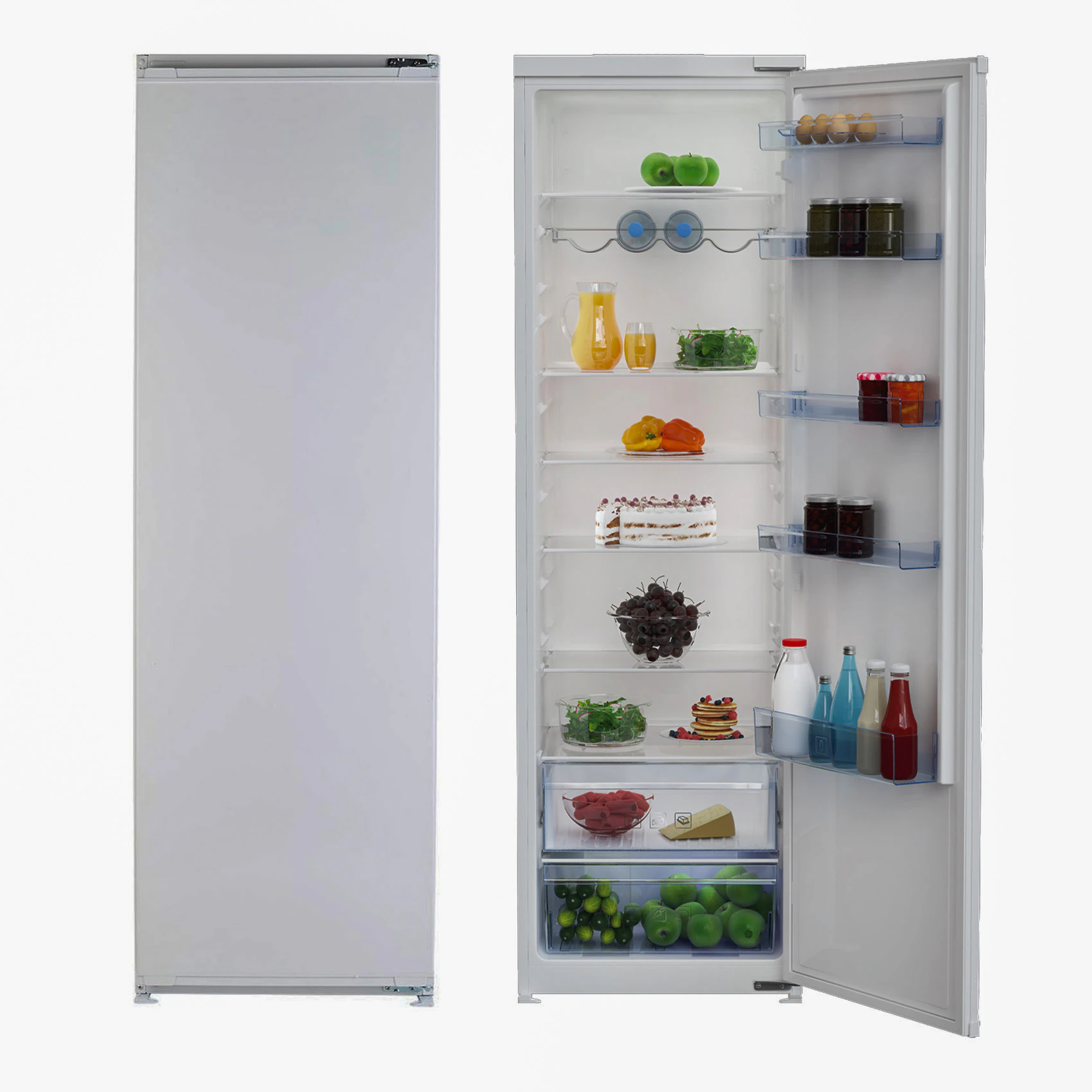Réfrigérateur Beko encastrable 1porte 320litres No Frost blanc BSSA315K3SN