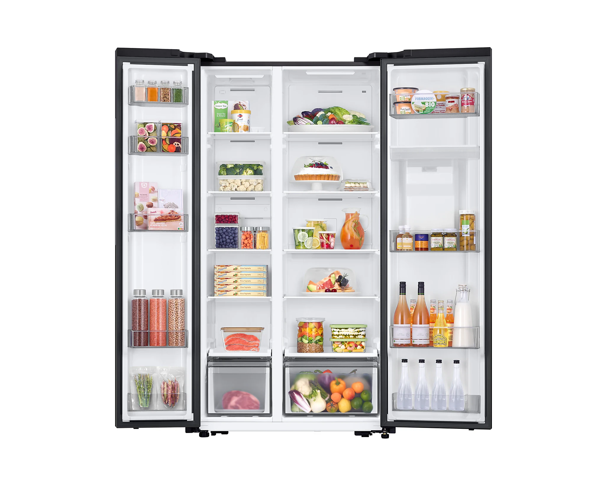 Réfrigérateur Samsung side by side 2portes 578litres avec fontaine noir mate RS57DG4100B4