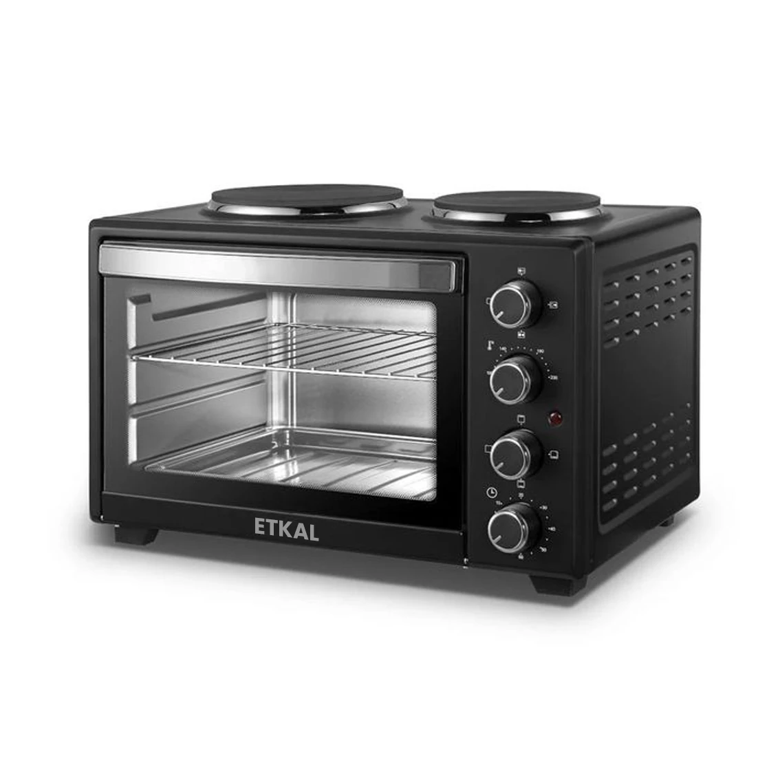 Four etkal avec 2feux électrique en haut 48litres noir NOJK48A