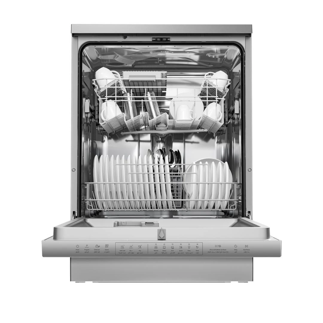 Lave vaisselle Haier 15 couverts gris clair HDWE15366SS2IQ