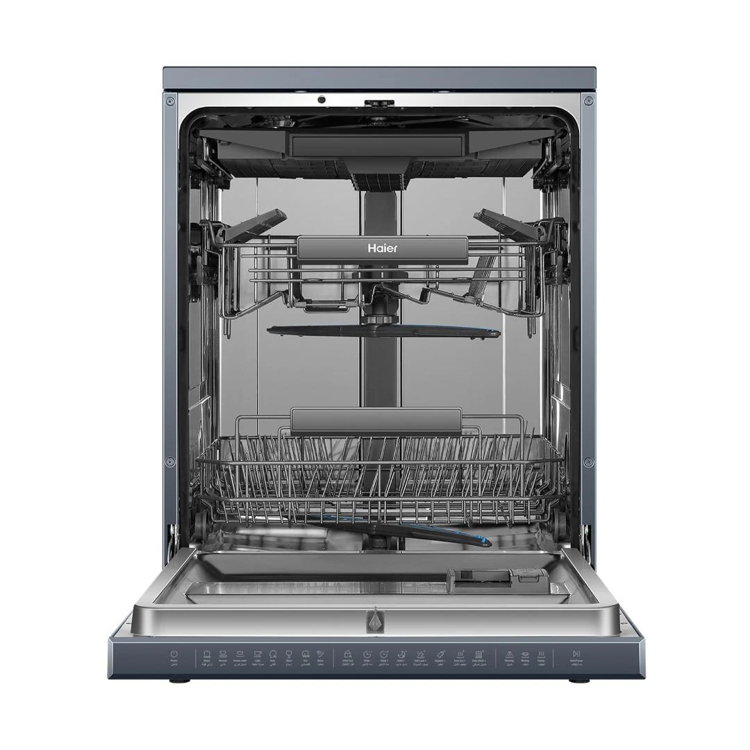 Lave vaisselle Haier 15 couverts gris clair HDWE15366SS2IQ