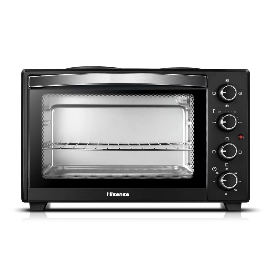 Mini four Hisense 28litres + 2feux électrique noir H28TOBKPL16