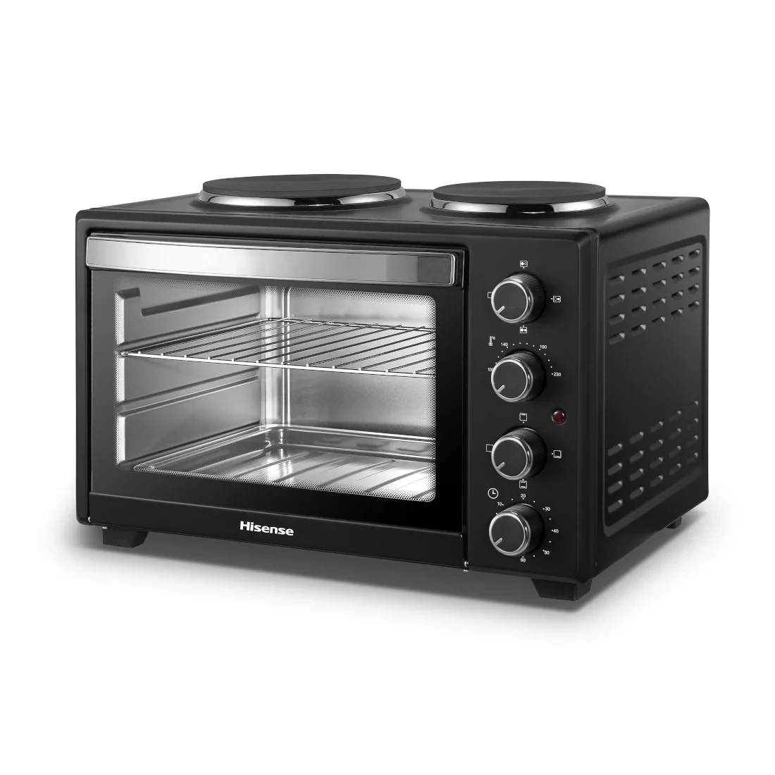 Mini four Hisense 28litres + 2feux électrique noir H28TOBKPL16