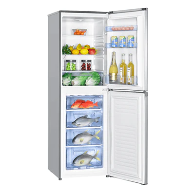 Réfrigérateur Solstar combiné 4tiroirs 253litres avec fontaine gris FRF338BDINVSS