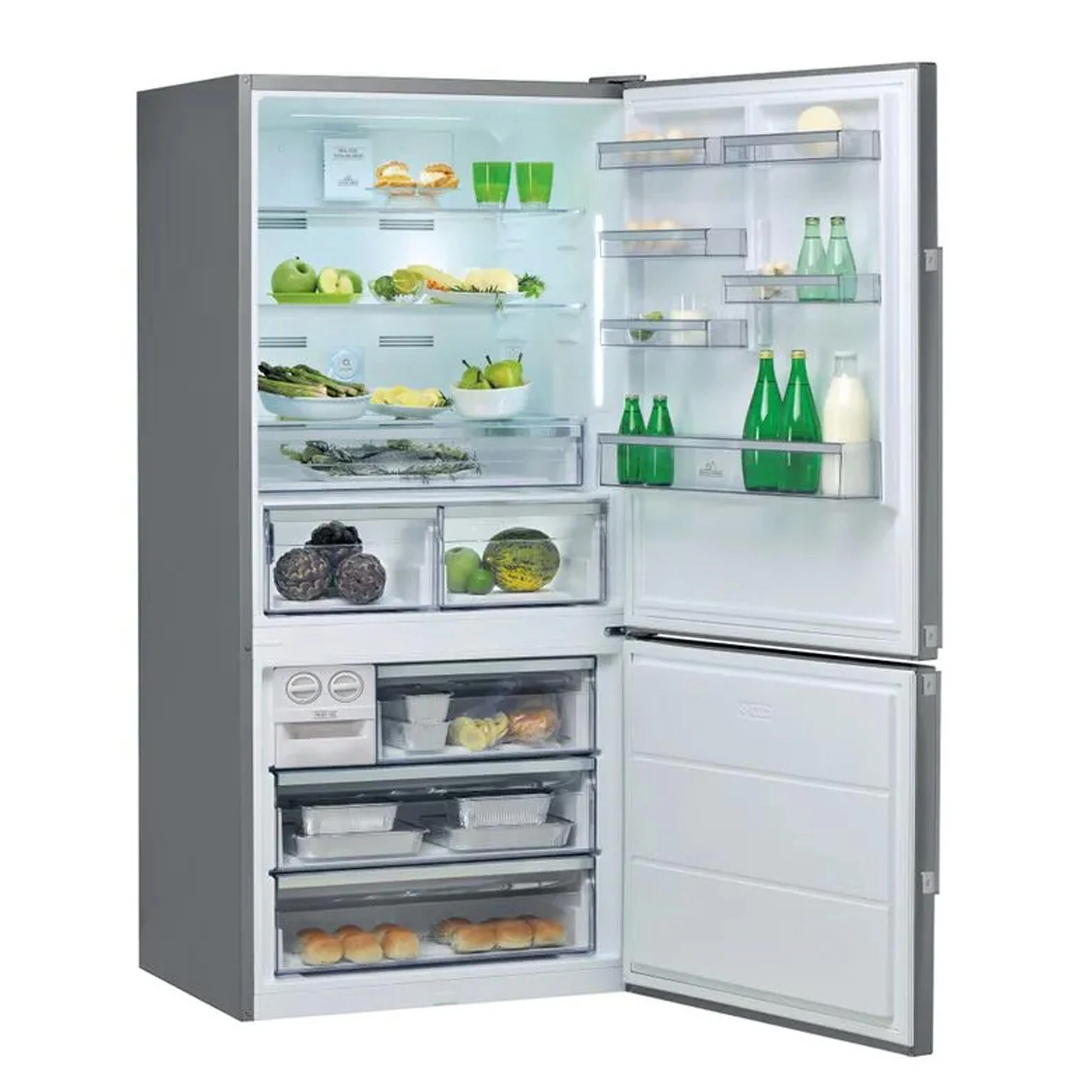 Réfrigérateur hotpoint 558litres combiné 3tiroirs gris HA84BE72X84CME