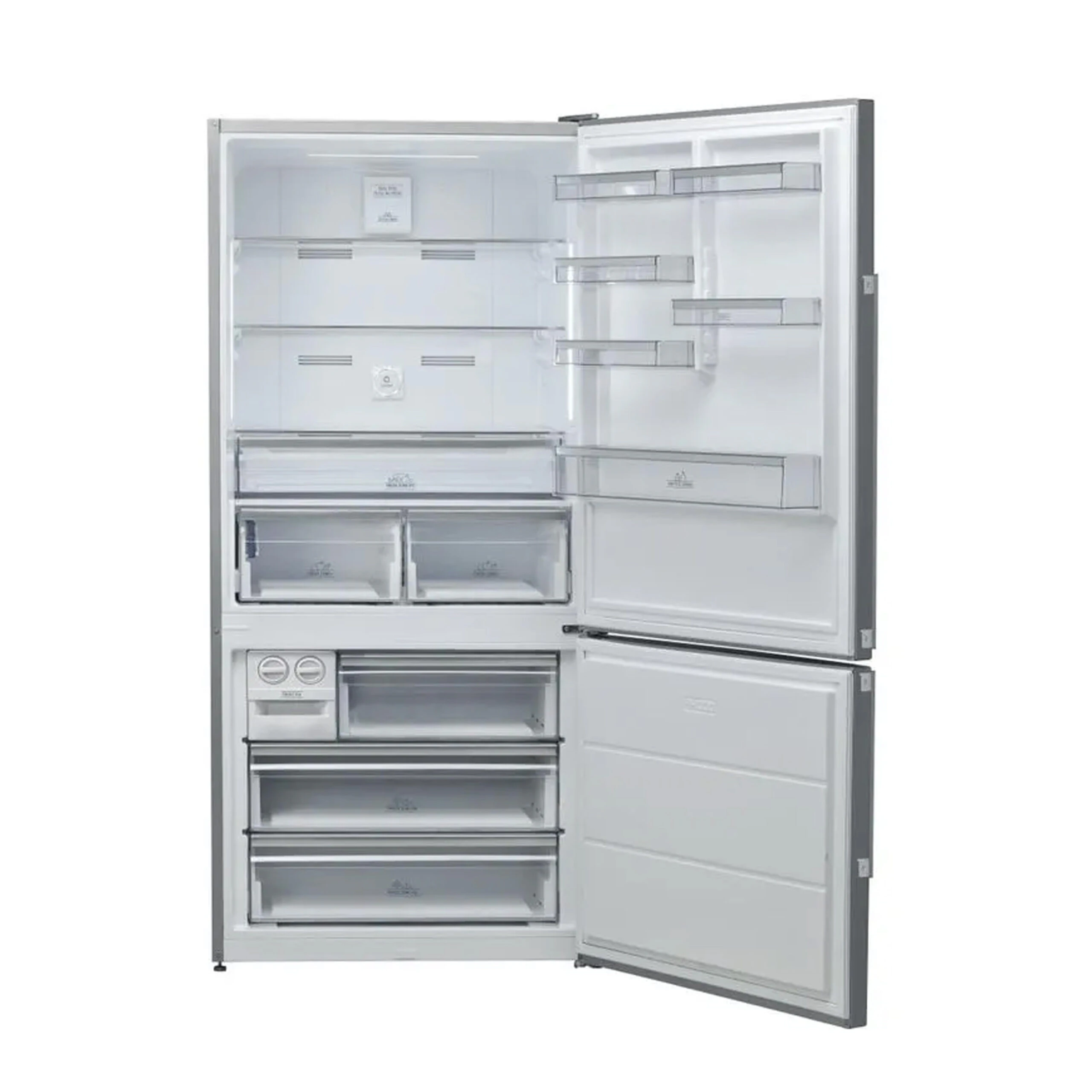 Réfrigérateur hotpoint 558litres combiné 3tiroirs gris HA84BE72X84CME