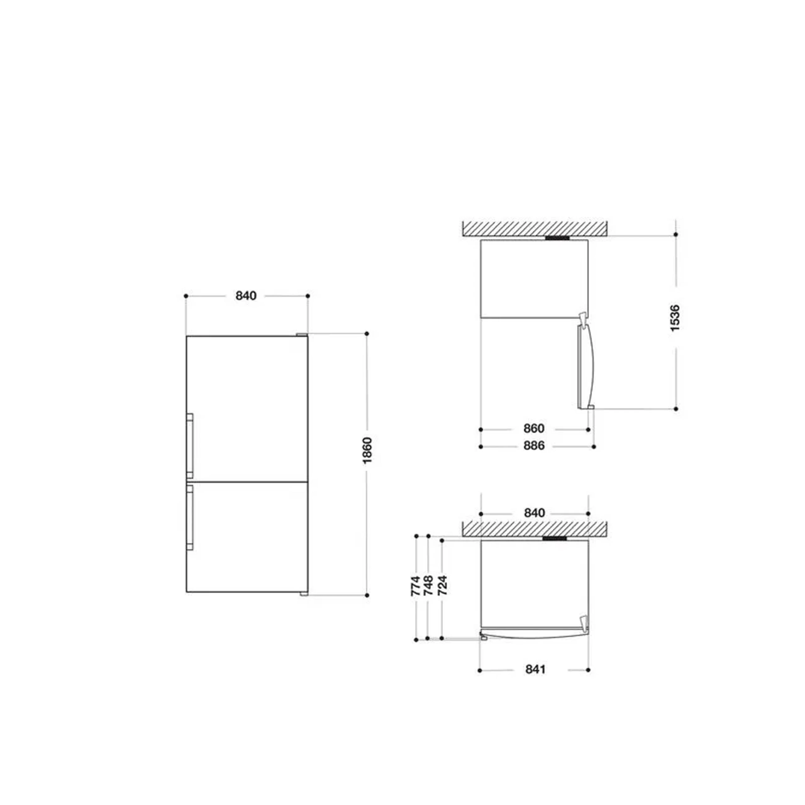 Réfrigérateur hotpoint 558litres combiné 3tiroirs gris HA84BE72X84CME