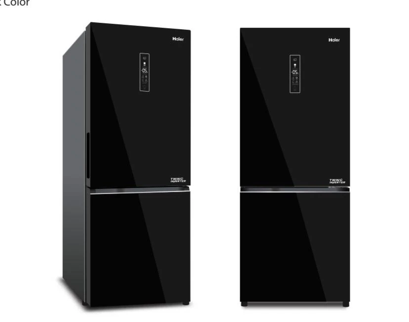 Réfrigérateur Haier combiné 3tiroirs noir HRFIVB298VN