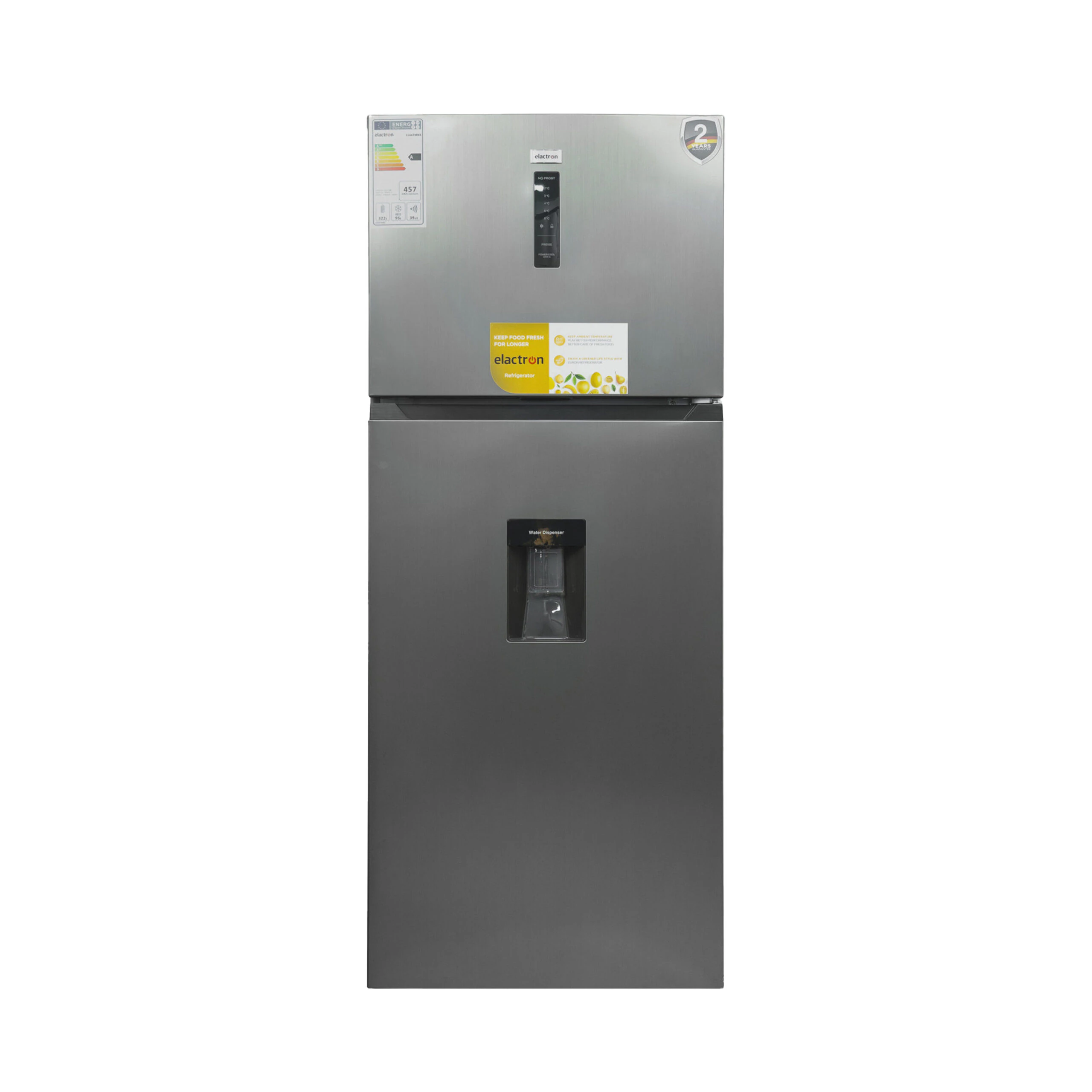 Réfrigérateur Elactron 2portes No Frost avec fontaine gris EL66TMNX