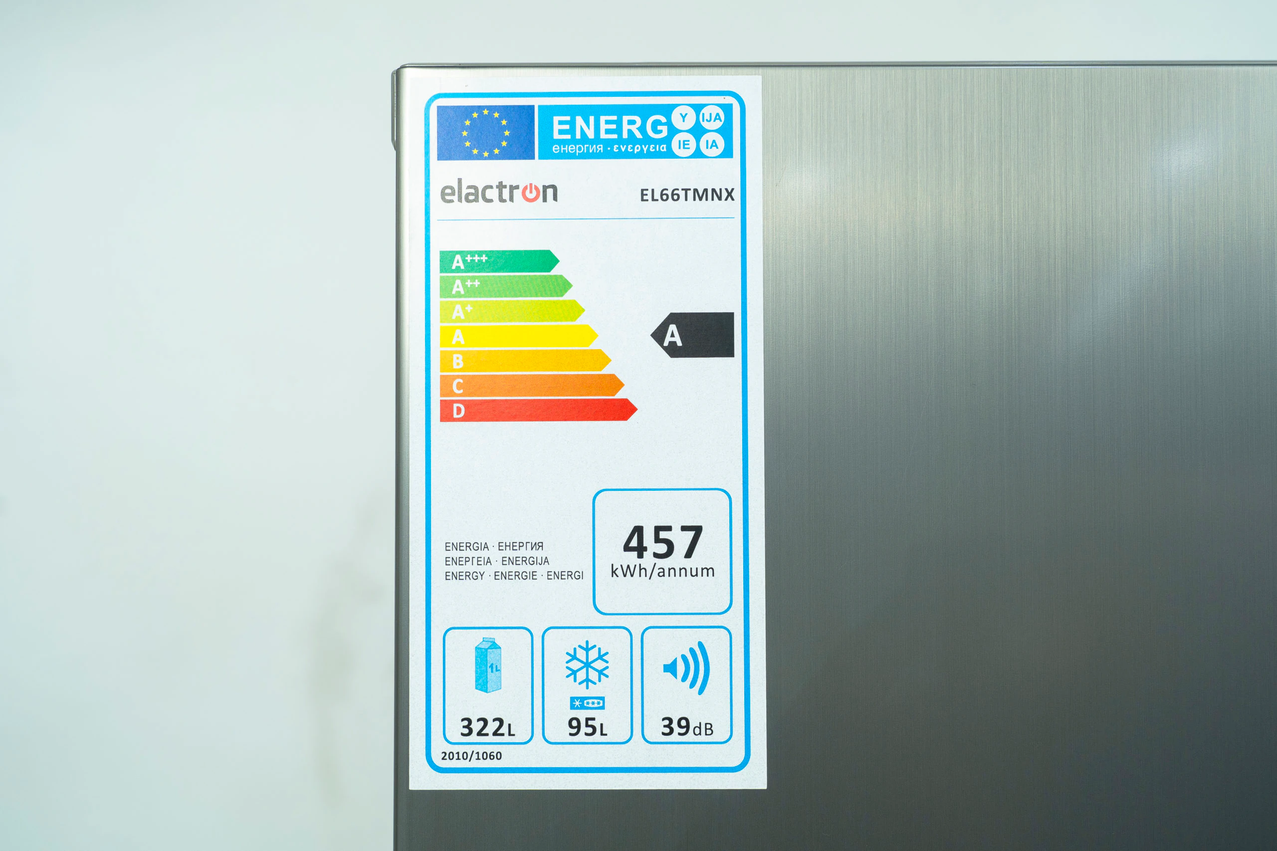 Réfrigérateur Elactron 2portes No Frost avec fontaine gris EL66TMNX