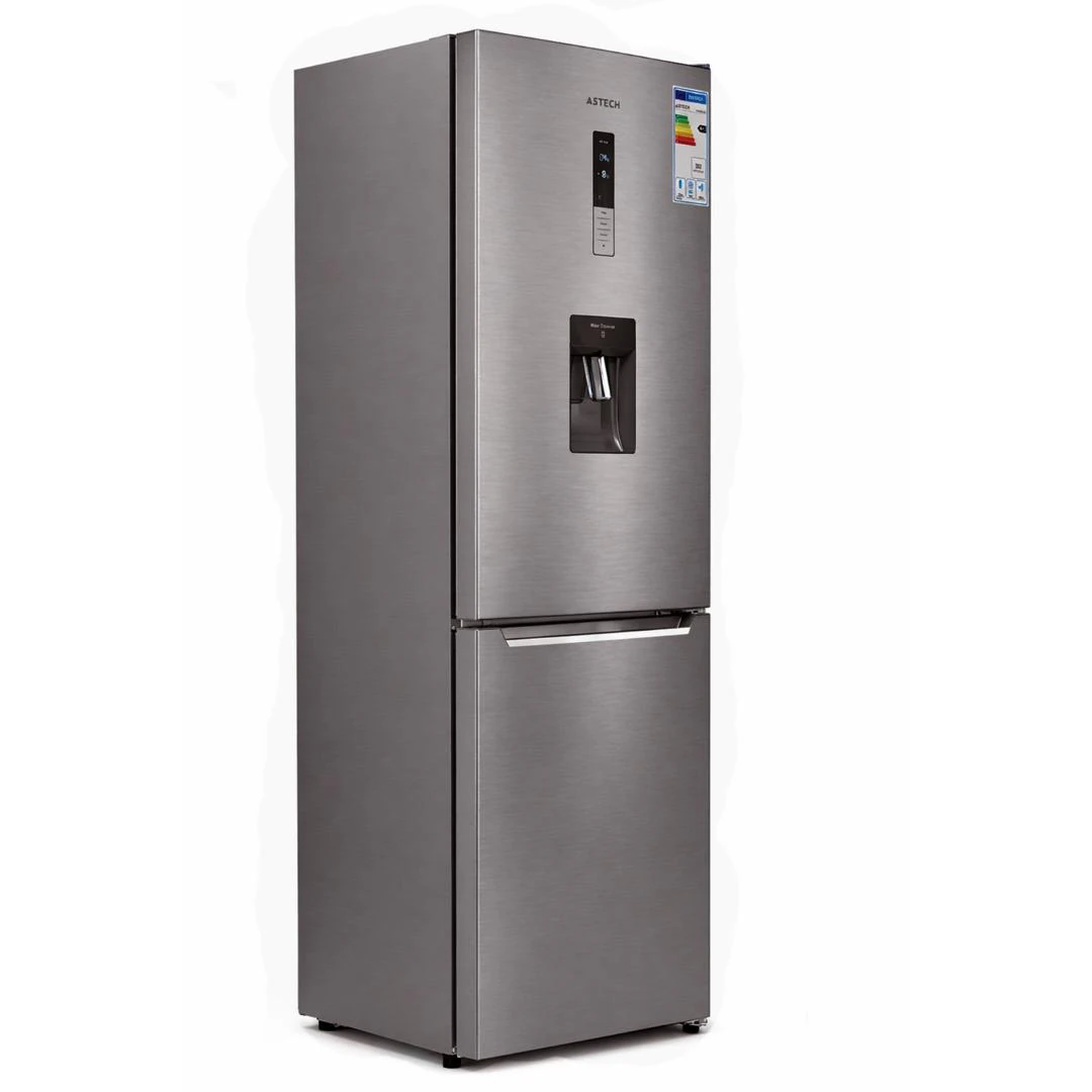 Réfrigérateur Astech combiné 3tiroirs 322litres No Frost avec fontaine gris FC378INOOG
