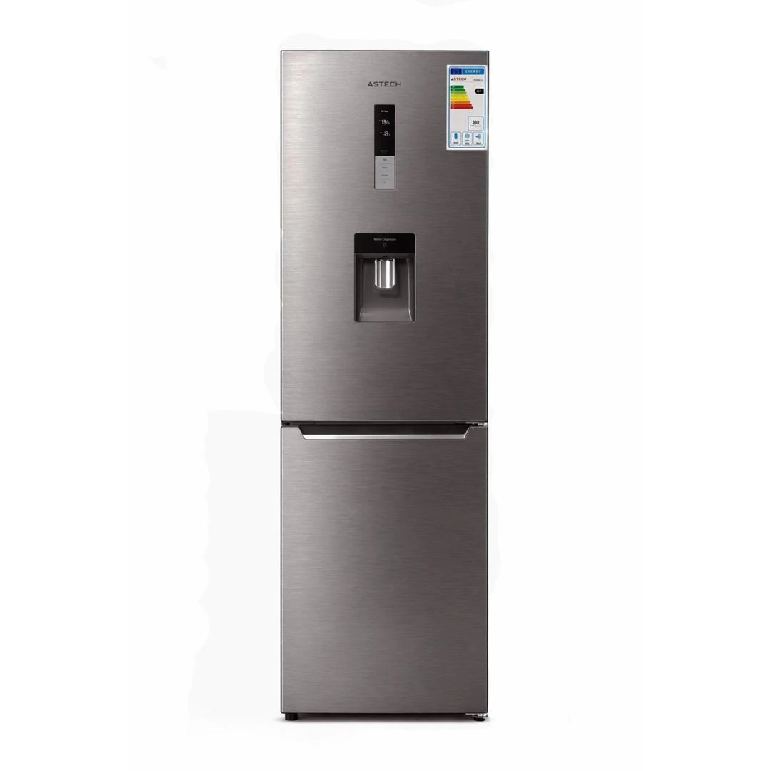 Réfrigérateur Astech combiné 3tiroirs 322litres No Frost avec fontaine gris FC378INOOG