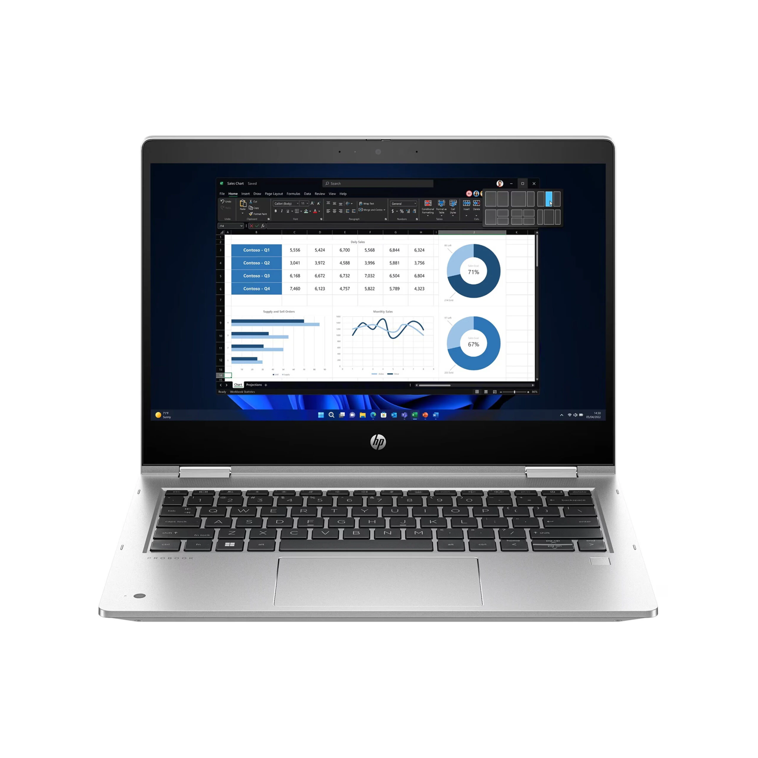 Ordinateur HP ProBook 13pouces Ryzen 512Go RAM 16Go radeon 8Go