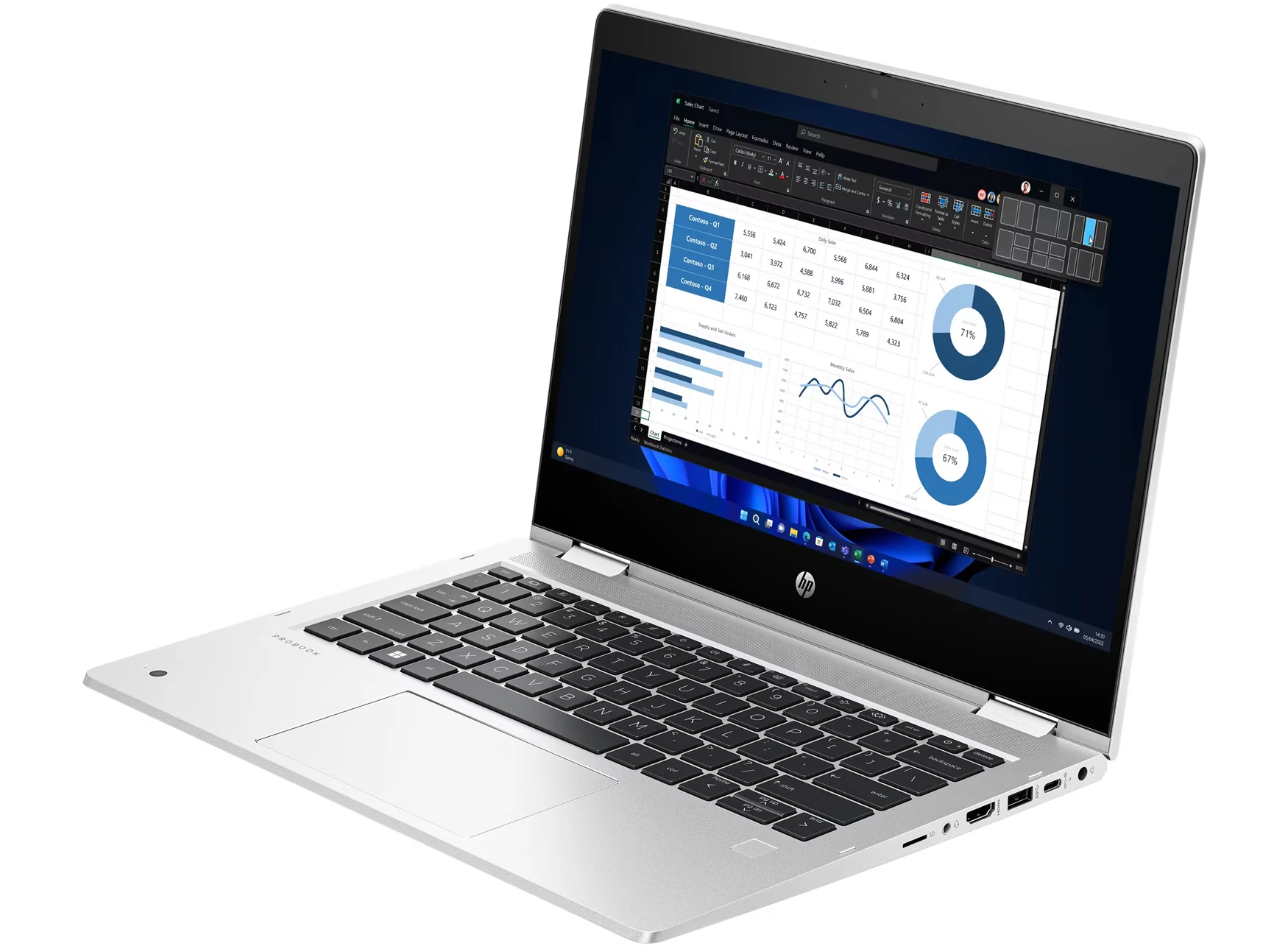 Ordinateur HP ProBook 13pouces Ryzen 512Go RAM 16Go radeon 8Go