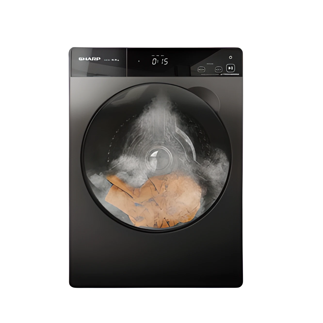 Machine à laver Sharp 12kg pro inverter gris noir ESFP1252KJZS