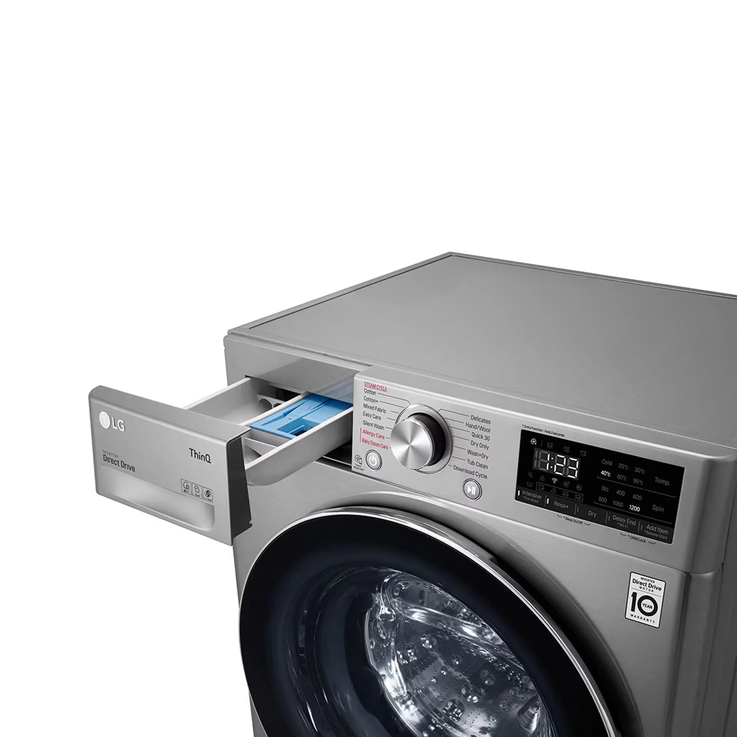 Machine à laver LG 8kg / 5kg séchage gris F2V5PG2T